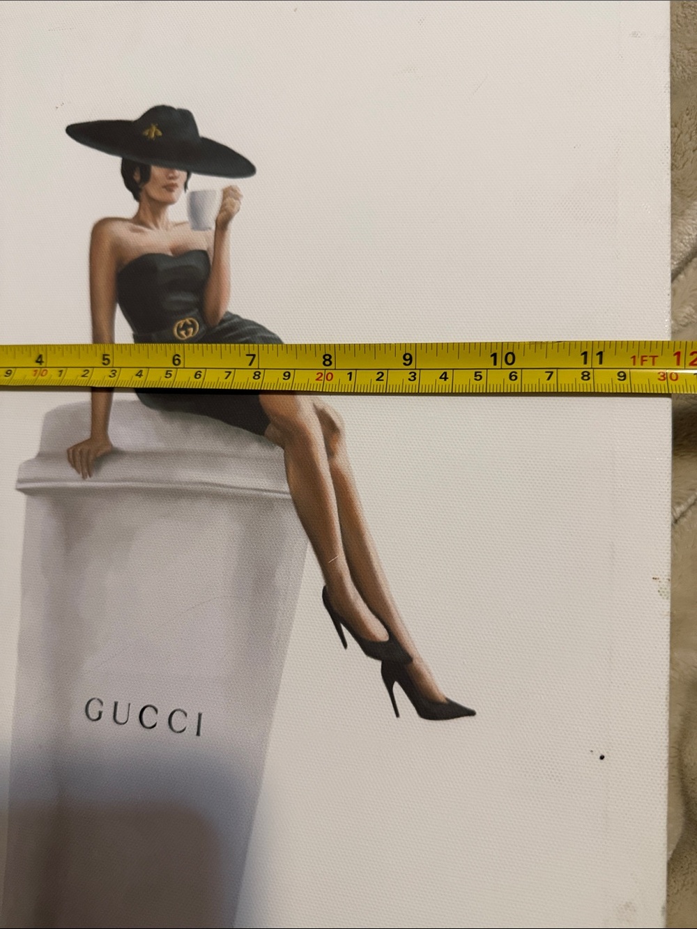 Vintage Gucci Novelty Wall Art Canvas Print- good condition, gucci lady❤️ - Picture 10 of 10